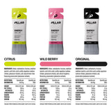 Pillar Energy Gel 30 Variety Pack